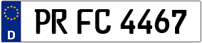 Trailer License Plate